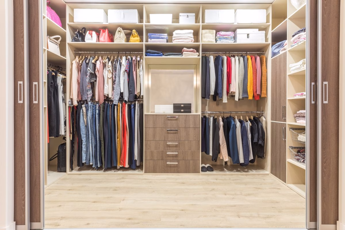 luxury walk-in closet