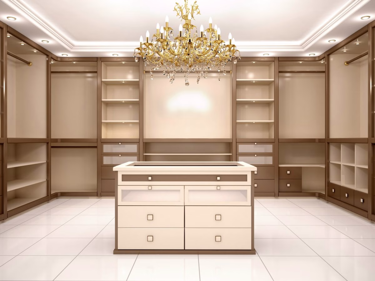 luxury walk-in closet